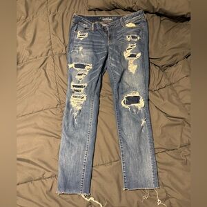 American Eagle Women's Ripped Skinny Jeans